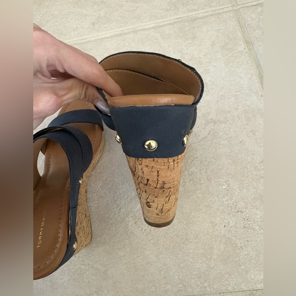 Tommy Hilfiger Mili 2 Cork Wedge Sandals - Size 10 - Picture 14 of 17